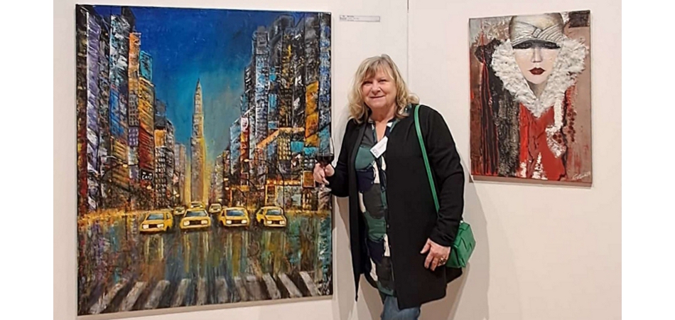Claudia Taub und ihr Werk 'Manhattan'