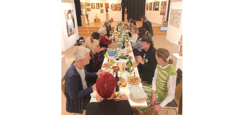Viele Aussteller trafen sich bei unserem Künstler-Abend